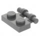 LEGO lapos elem 1x2 fogantyúval, sötétszürke (2540)